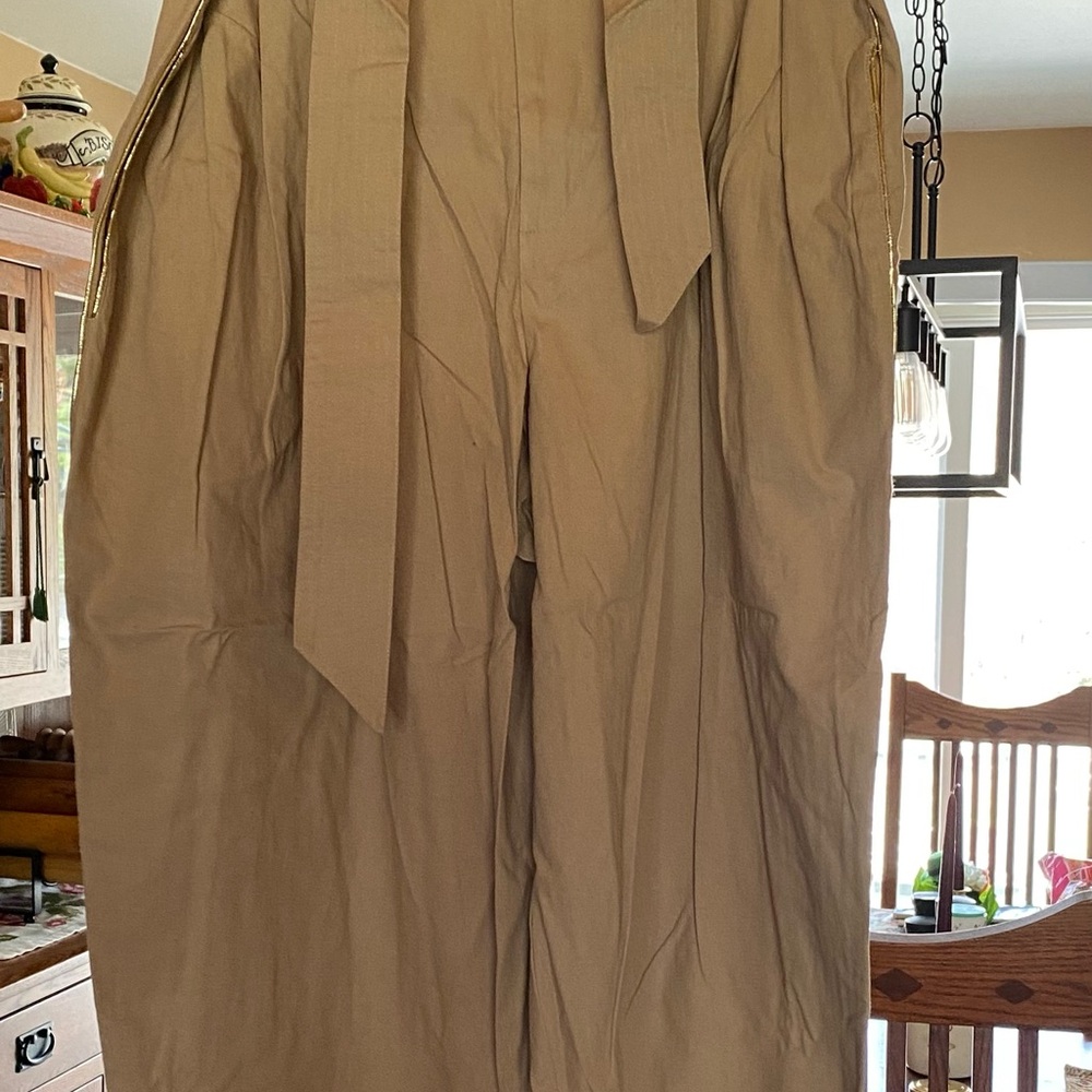 Mes Demoiselles Tan Wide Leg Pants - Picture 2 of 7
